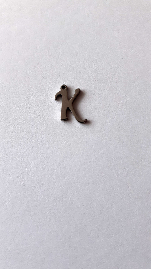 Přívěšek - písmeno K 11,5x11mm