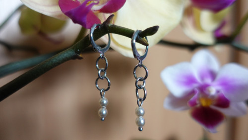 Náušnice mini perle