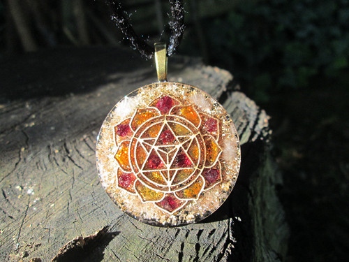 Org. šperk ,, Sri Yantra Slunce " — foto 1
