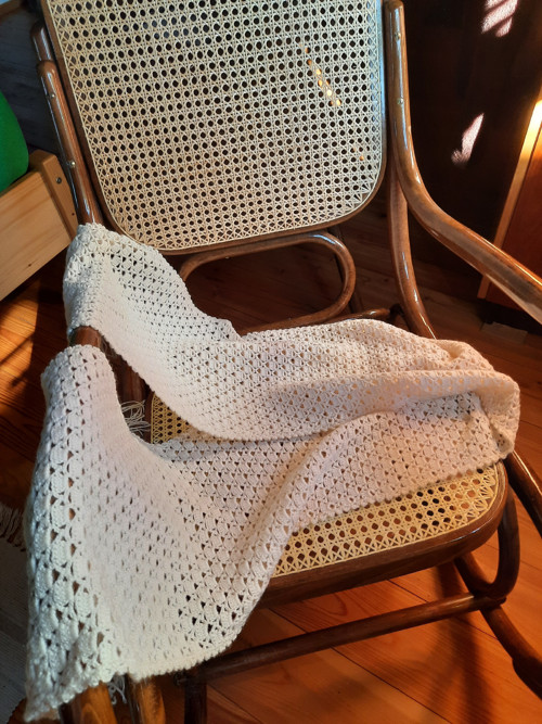 Háčkovaná šála — foto 1