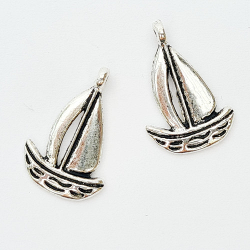 Přívěsek plachetnice 19x13 mm, 5 ks