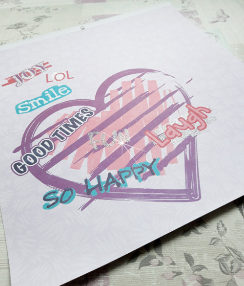Scrapbooková čtvrtka 30x30cm