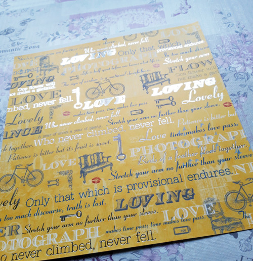 Scrapbooková čtvrtka 30x30cm — foto 1