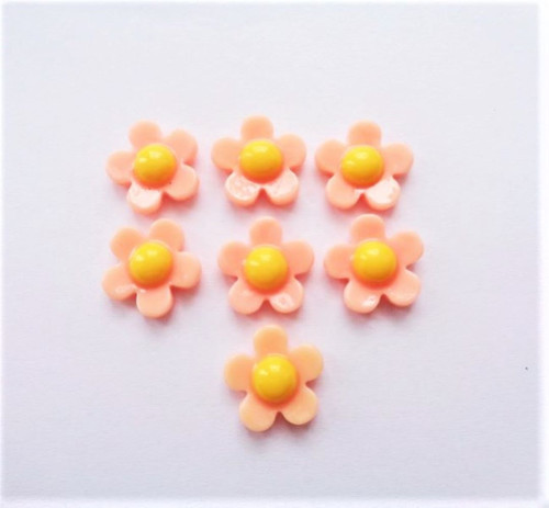 Plast kytička 17x7mm/7 kusů