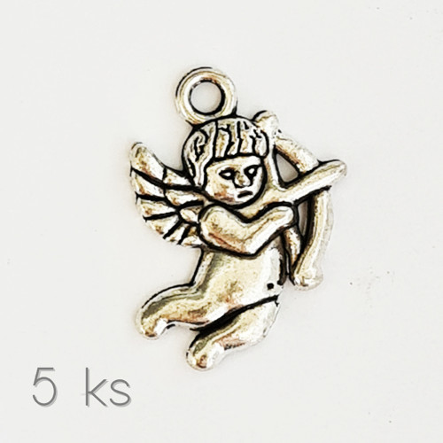 Andílek Amorek, 23x16x2 mm, 5 ks