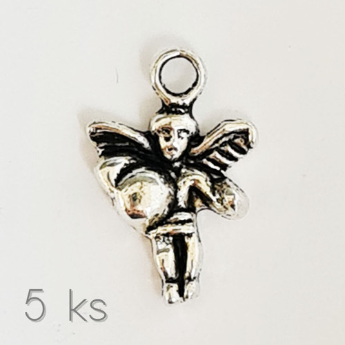 Anděl cherubín, 18x12 mm, 5 ks