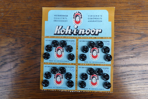 Starý arch patentků Koh-i-noor