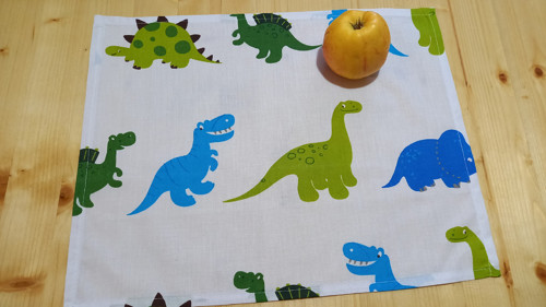 Prostírání , svačinový ubrousek textilní Dinosaur