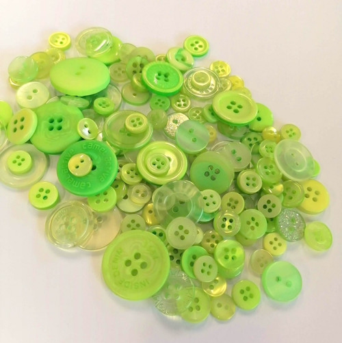 Sada knoflíků ~ 50 g ~ SVĚLTE ZELENÁ