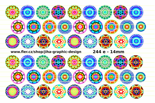 244 e - mandaly - digitální stažení - 14mm — foto 1