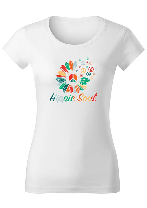 Dámské tričko "Slunečnice & Hippie Soul"