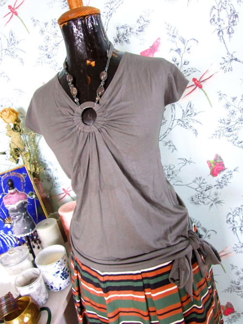 Top etno boho s korálky — foto 1
