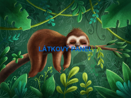 Úpletový panel Lenochod 25x35 cm