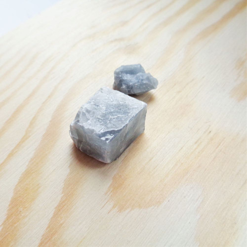Kalcit modrý surový sada 17x13x8 a 11x12x7 mm