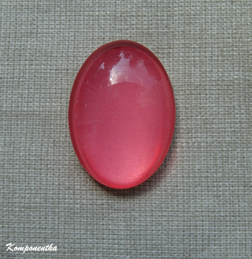 Skleněný kabošon 18x25mm 1kus