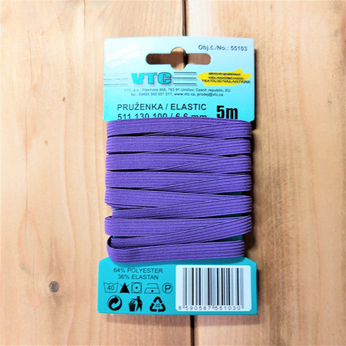 Pruženka 6,6 mm tmavě fialová