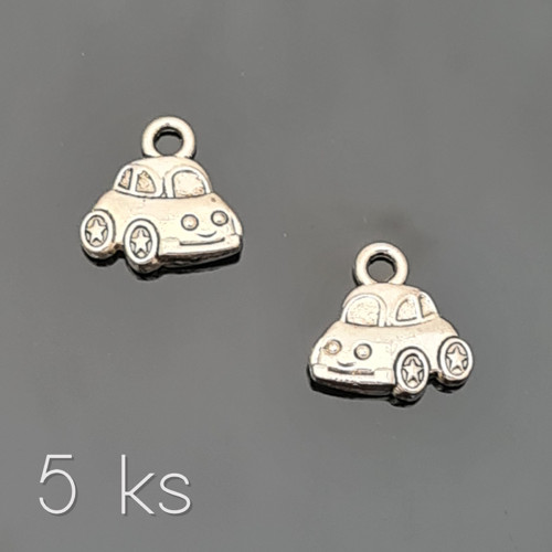 Autíčko dětské 12x12 mm, 5 ks