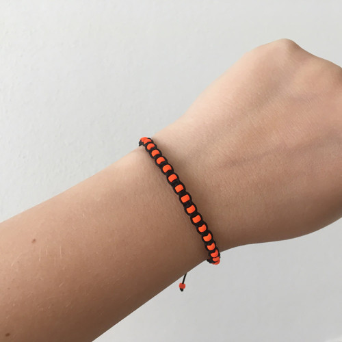 Náramek City Neon Black-Orange