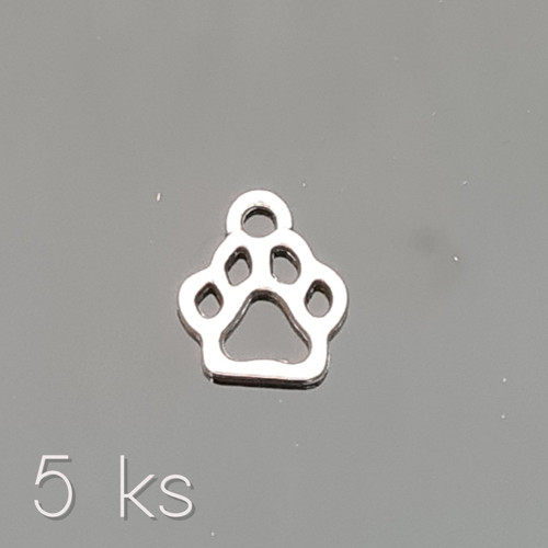 Tlapka - obrys 12x13mm, 5 ks