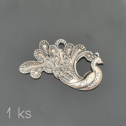 Velký vznešený páv 47x32 mm, 1 ks