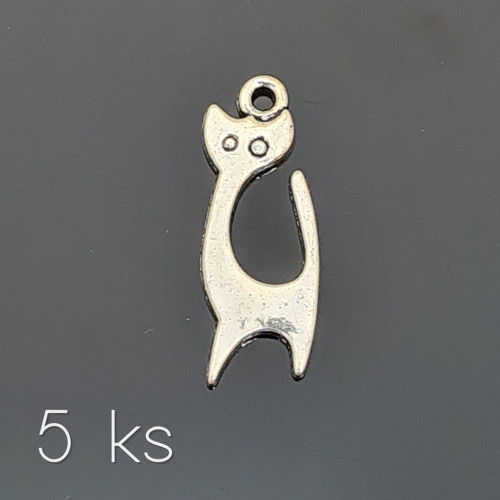 Kočka s dlouhým krkem 23x8 mm, 5 ks