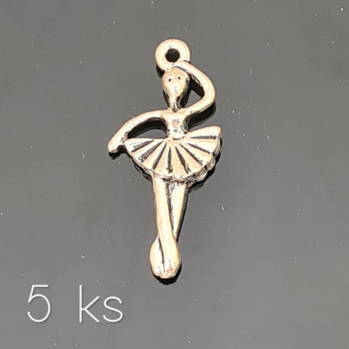 Tanečnice se skládanou sukní 27x12 mm, 5 ks