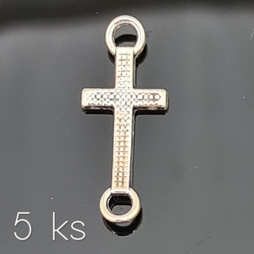 Křížek - prohnutá spojka 18x10 mm, 5 ks