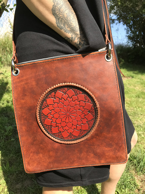 Kožená Taška - Mandala — foto 1