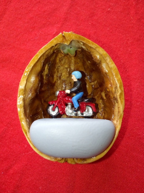 Jawa Kývačka, modrá přilba