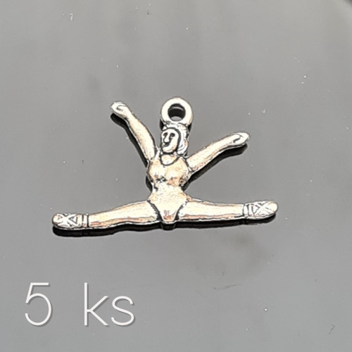 Gymnastka v provazu 27x16 mm, 5 ks