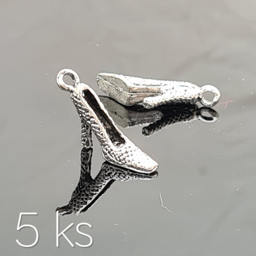 Špičaté boty na podpatku 16x12 mm, 5 ks