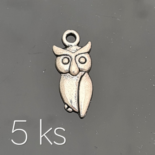 Štíhlá sova 21x9 mm, 5 ks — foto 1