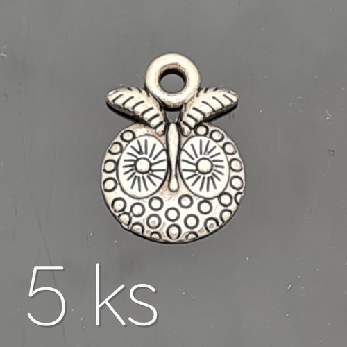 Sova ušatá 17x13 mm, 5 ks — foto 1