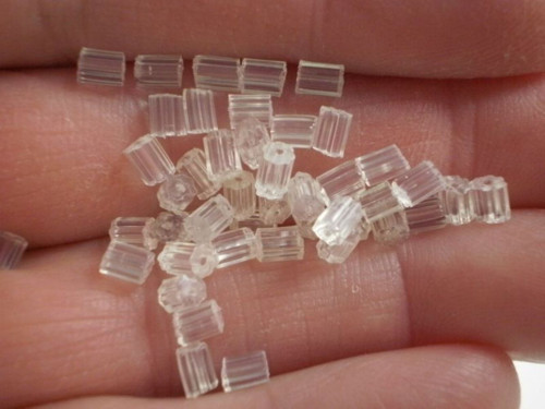Silikon zarážka na náušnice 3x4mm/ 40kusů