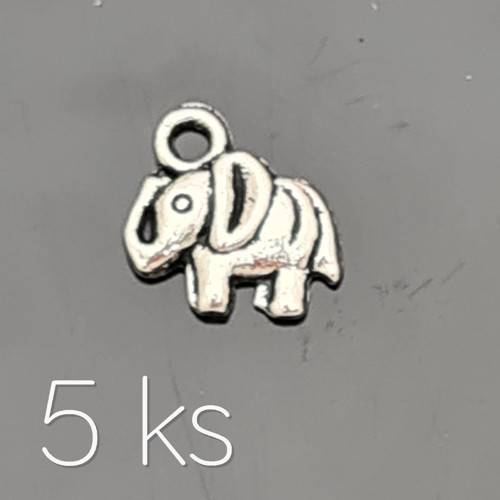 Mini slon 12x12 mm, 5 ks — foto 1