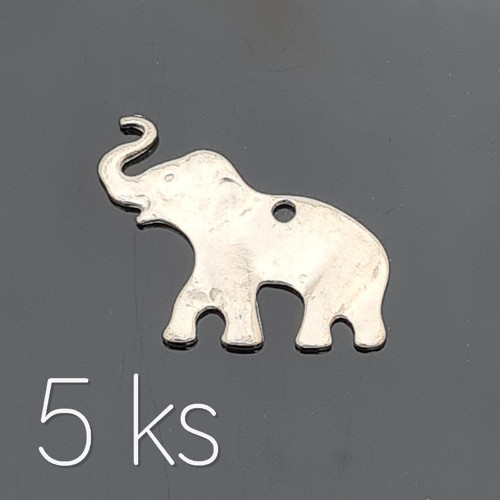 Slon Bimbo 24x20 mm, 5 ks — foto 1