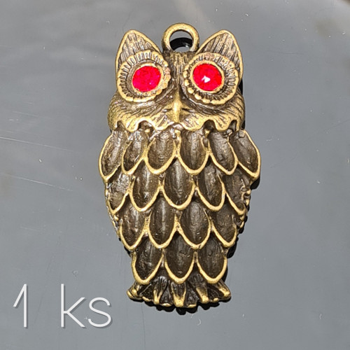 Sova hlídač 46x26x8 mm, 1 ks