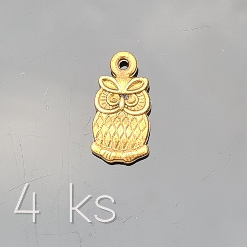 Malá sovička 15x7 mm, 4 ks