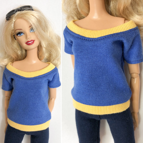 Volnější tričko pro barbie — foto 1