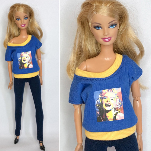Volnější tričko pro barbie — foto 1