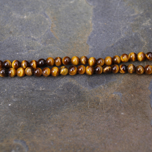 Tygří oko, sada korálků 4mm