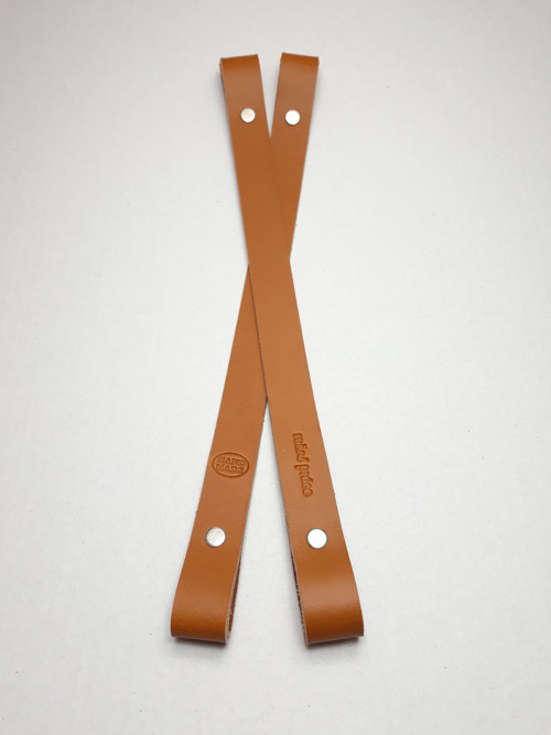 Popruh kožený OŘECHOVÝ HANDMADE dl.30/2cm
