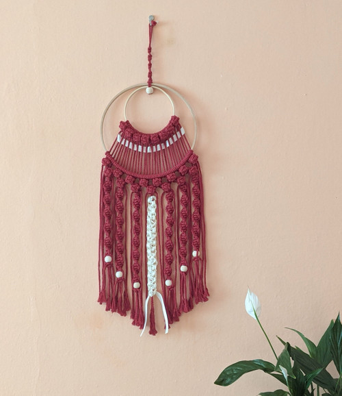 Macrame Boho záves kruhový — foto 1