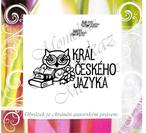 Král českého jazyka sova 447. Razítko