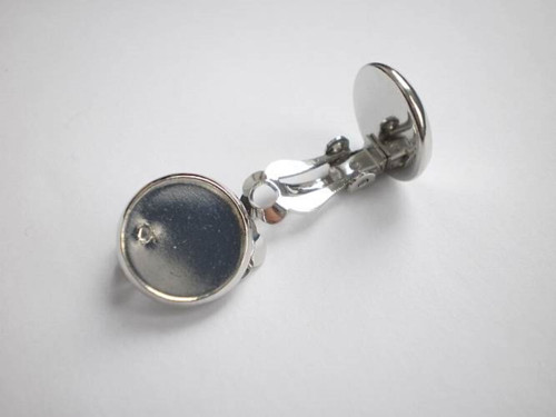 Náušnice klipsy s lůžkem 12 mm / 4 páry