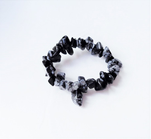 Obsidián vrtané zlomky / 10cm