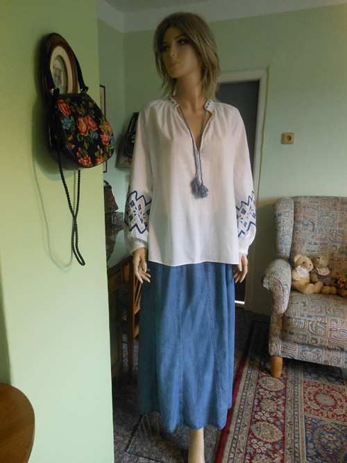 Boho vyšívaná tunika, vel.uni — foto 1