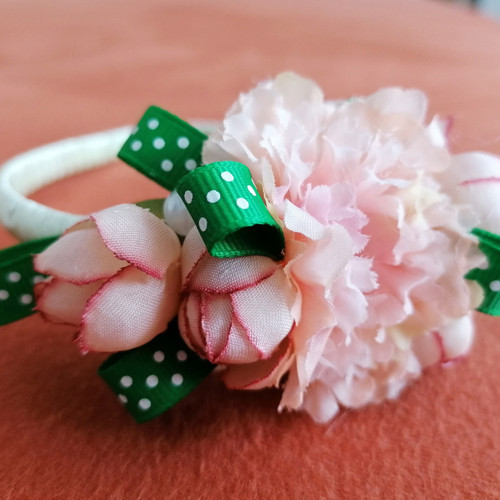 Růžová čelenka pro holky