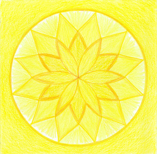Mandala na 3.čakru