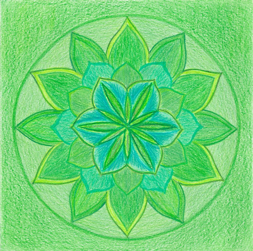Mandala na 4.čakru
